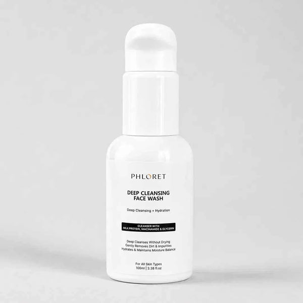 Hyaluronic Acid Cream Face Wash for Dry, Sensitive Skin | Phloret