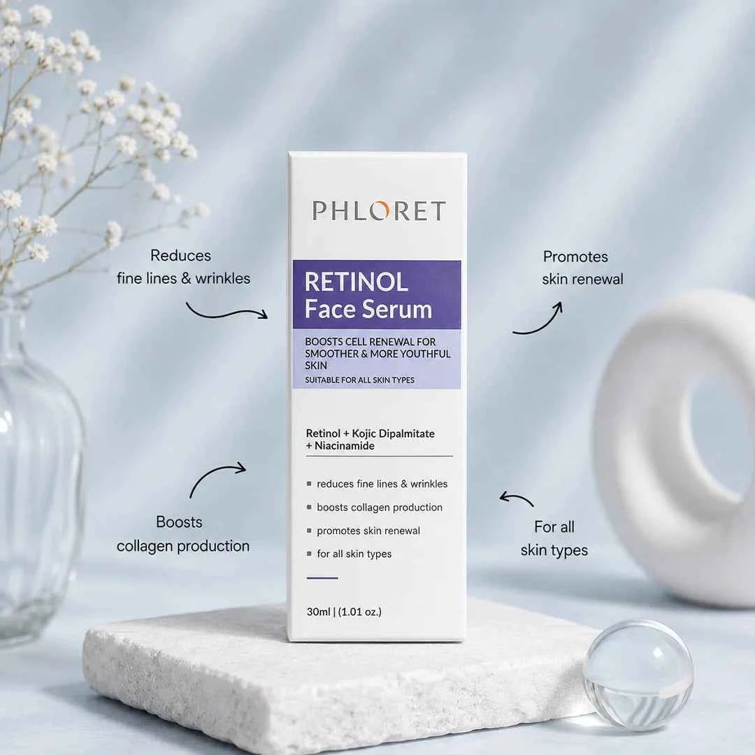 Phloret | 0.3% Retinol Face Serum with Peptides & Squalene