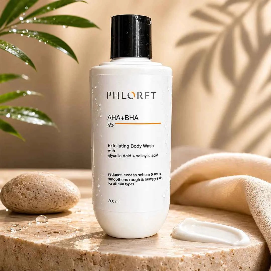 Phloret | AHA BHA Exfoliating Body Wash – Sulfate-Free, 200ml